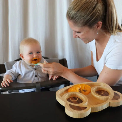 Conjunto de Refeição Infantil em Bambu - Pandoo