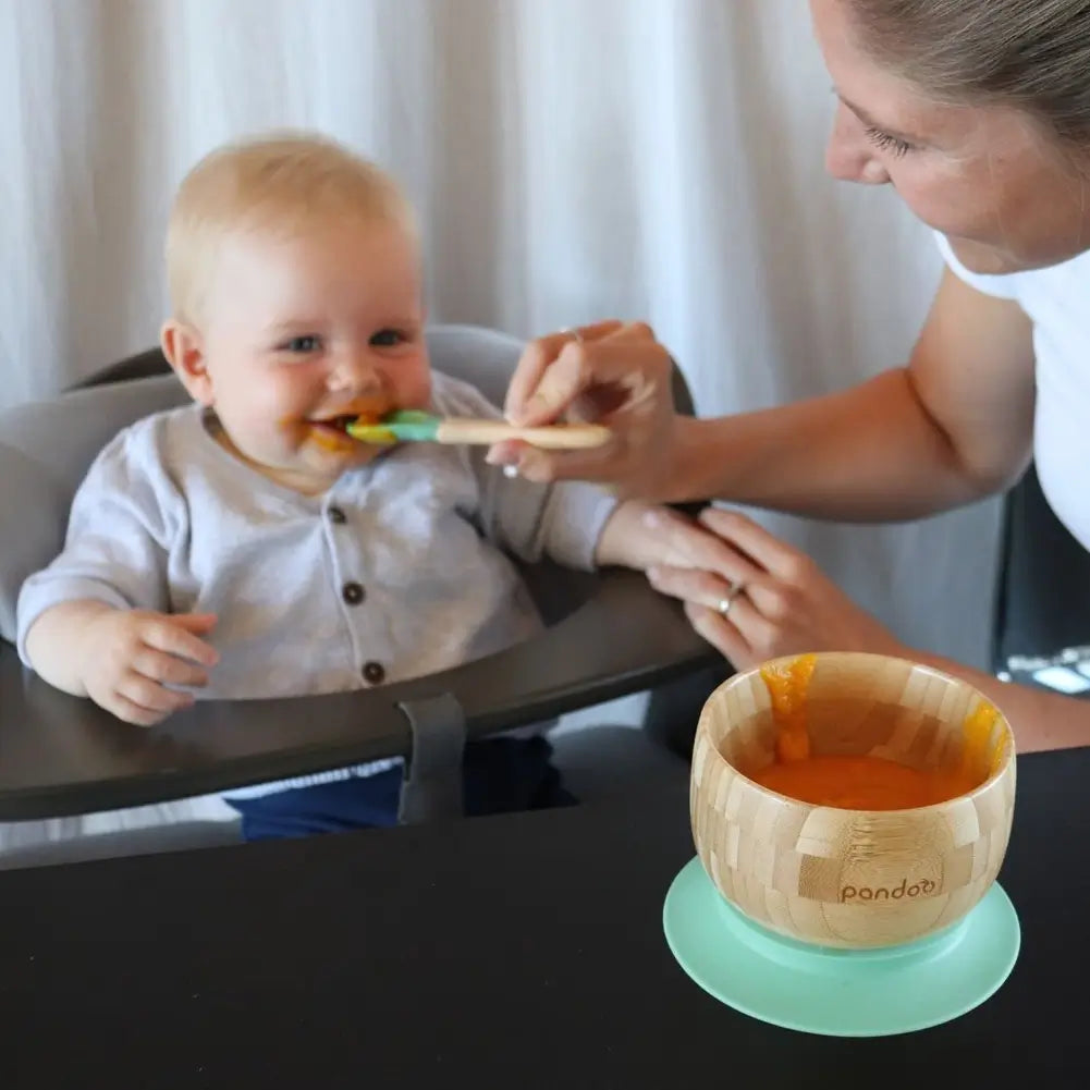 Conjunto de Refeição Infantil em Bambu - Pandoo